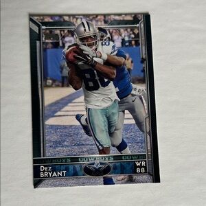Dez Bryant Topps Football Trading Card - Blue and White